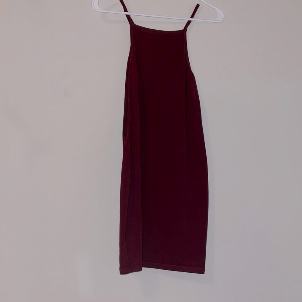 American Apparel Maroon Body Con Dress